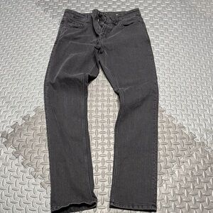 Volcom Vorta Slim Straight Jeans in washed black